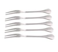 Stylebest Spiedini per Barbecue in Acciaio Inossidabile da 5 Pezzi, Forchette per Barbecue Ispessite per Grigliate e Campeggio, Facili da Pulire, Lunghi 12 Cm, Perfetti per Grigliate All'aperto
