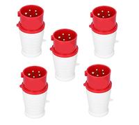 Stylebest Spina Connettore Industriale a 5 Pin di Alta qualità da 5 Pezzi Durevole e Affidabile per L'agricoltura e L'industria Chimica 16A 380V-415V PA66