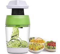 Stylebest Spiralizzatore per Verdure Portatile, tagliaverdure Manuale a Spirale per Verdure più Grandi per tagliatelle di zucchine, Pasta vegetariana, per Succo di Limone, Arancia, Fragola