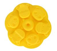 Stylebest Stampo in Silicone per, Design Giallo a Forma di Cartone Animato, Stampo Multiuso per Torta Fai da Te Al Cioccolato, Silicone Alimentare Sicuro, 22x22x3 Cm