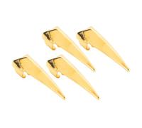 Stylebest Strumento per Dito per Separare i Capelli 4 Pezzi Strumento per Raccogliere Trecce Efficiente in Lega Lucida per Estensioni di Parrucche e Dreadlocks (Oro)