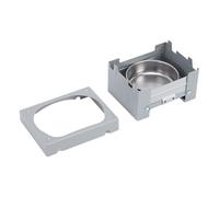 Stylebest Stufa Pieghevole a Combustibile Solido Durevole e Facile Assemblaggio Apparecchio da Cucina Portatile per Campeggio All'aperto Ferro Zincato (Tipo 1)