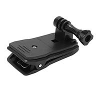 Stylebest Supporto Clip per Action Cam con Rotazione a 360° per Tracolla per Zaino, Plastica Leggera, Ideale per Telecamere di Movimento, Include Gancio a J e Fibbia