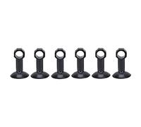 Stylebest Supporto per Fermaporta in Gomma da 10 Pezzi per Lavatrice e Porte della Stanza, Materiale Morbido, 2,4x1,6 Pollici, Resistente e Facile da Usare (Nera)