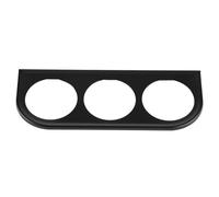 Stylebest Supporto per Manometro da 52 Mm, Staffa a 3 Fori in Ferro Resistente per Misuratore da Cruscotto Dell'auto, Perfetto per Installazioni Personalizzate, Nero, 1 unità (Nera)