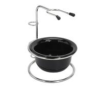 Stylebest Supporto per Pennello Barba Ciotola in Schiuma Barba Portatile Dal Design Robusto Ed Elegante per Set Uomo a Casa e in Viaggio
