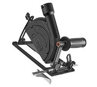 Stylebest Supporto per Taglio per Smerigliatrice Angolare con Angolo Regolabile, Accessori Multifunzionali Antipolvere per Taglio di Legno e Metallo, Materiale in Acciaio (8a generazione con guida)