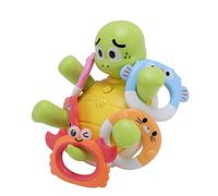 Stylebest Tartaruga da Bagno Elettrica Giocattolo con Design Realistico e Getto D'acqua Automatico per il Divertimento del Bagnetto dei Bambini, 15x12,5x10 Cm, Include 5 Anelli