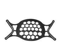 Stylebest Telaio di supporto per paradenti, accessorio riutilizzabile in morbido silicone per un uso a lungo termine in viaggio (nero)