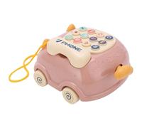 Stylebest Telefono Cellulare Giocattolo per Bambini con 16 Funzioni per la Prima Educazione, Design di Simulazione di Telefono Gatto, Perfetto per i più Piccoli, Plastica, 4,9" X 6" (Rosa)