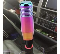 Stylebest Testa del Pomello del Universale per Auto con 3 Adattatori Facile Installazione - Metallo Resistente, Colore Nero - Perfetto per Veicoli con Manuale (Rosa)