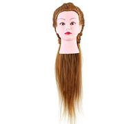 Stylebest Testa di Manichino con Capelli Umani Veri Al 40% per Studenti di Cosmetologia e Parrucchieri, Design Durevole, Testa Allenamento Bionda 26"