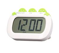 Stylebest Timer da Digitale Ampio Display LCD Conto Alla Rovescia Multifunzionale Accurato per Studio di Materiale ABS Facile da Usare (Verde)