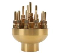 Stylebest Ugello per Fontana in Ottone Testina di Spruzzo Regolabile a 3 Livelli per Giardini e Stagni Altezza del Getto di 2,5 M