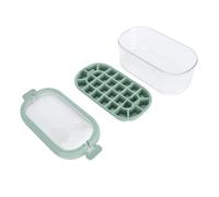 Stylebest Vaschetta per Cubetti di Ghiaccio di Grande capacità con Coperchio e Paletta, Design a Rilascio Facile per il Congelatore, Materiale Sicuro per Alimenti, 1 Contenitore per Vaschetta del