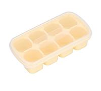 Stylebest Vassoio per Cubetti di Ghiaccio con Coperchio, Stampo per Ghiaccio in Silicone Resistente, Macchina per Cubetti di Facile da Usare per Domestica, 14,2x7,2x3,5 Cm, 1 unità (Gialla)