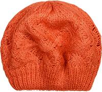 styleBREAKER Berretto a Maglia da Donna con Motivo a Treccia, Invernale, Berretto, Berretto Francese 04024166, Colore:Arancione