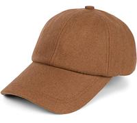 styleBREAKER Berretto Baseball Unisex Effetto Lana Flanella,Cognac