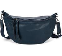 styleBREAKER Borsa a tracolla a mezzaluna per donna, con tracolla regolabile e removibile, borsa a mano monocolore 02012386, colore:Blu scuro