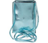 styleBREAKER Borsa a tracolla per cellulare da donna in metallo, borsa a tracolla, borsa portacellulare, mini borsa 02012307, colore:Blu metallizzato