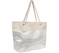 styleBREAKER Borsa mare XXL,Beige-Argento