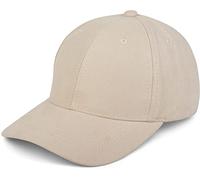 styleBREAKER Cappellino 6 Pannelli in Similpelle Scamosciata, Cappellino da Baseball, Regolabile, Unisex 04023049, Colore:Crema