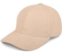 styleBREAKER Cappellino 6 Pannelli in Similpelle Scamosciata, Cappellino da Baseball, Regolabile, Unisex 04023049, Colore:Crema-Beige