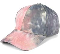 styleBREAKER Cappellino Baseball Donna Batik 6 Pannelli,Beige-Grigio-Rosa