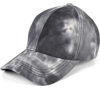 styleBREAKER Cappellino Baseball Donna Batik 6 Pannelli,Nero-Grigio