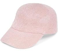 styleBREAKER Cappellino Baseball Donna con Paillettes Intrecciate,rosé