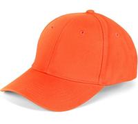 styleBREAKER Cappellino Baseball Unisex in Cotone Spazzolato,Arancione