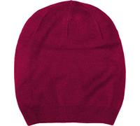 styleBREAKER Cappello a Maglia fine unicolore con Polsini a Coste, Cappello Invernale a Doppio Strato Caldo 04024195, Colore:bordò-Rosso
