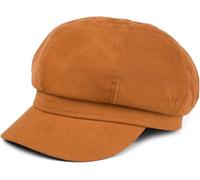 styleBREAKER Cappello a Palloncino in Tessuto Morbido da Donna, Cappello a Punta in Stile Vintage, Cappello a Scorrimento Bakerboy, Cappello Newsboy 04023086, Colore:Cognac