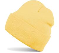 styleBREAKER Cappello Beanie per Bambini con Ampia Visiera, Berretto a Maglia fine Doppio, Cappello per Bambini 2-5 Anni 04024030, Colore:Giallo Ranuncolo