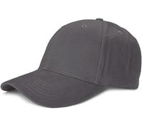 styleBREAKER Cappello da Baseball Unisex a 6 Pannelli, in Cotone Spazzolato, Chiusura Regolabile con Chiusura a Strappo, Design Monocromatico per Uomo e Donna, Antracite