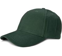 styleBREAKER Cappello da Baseball Unisex a 6 Pannelli, in Cotone Spazzolato, Chiusura Regolabile con Chiusura a Strappo, Design Monocromatico per Uomo e Donna, Verde Scuro