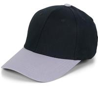 styleBREAKER Cappello da Baseball Unisex Bicolore Pastello, Cappellino a 6 Pannelli Multicolore, Cinturino Regolabile con Fibbia 04023095, Colore:Nero-Grigio