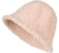 styleBREAKER Cappello da Pesca da Donna in Pelliccia di Orsacchiotto Unicolore, Caldo Cappello a Secchiello Autunno Inverno Tinta Unita 04025039, Colore:Beige