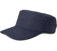 styleBREAKER Cappello Militare Unisex in Cotone Canvas, Berretto con Visiera Curva Regolabile per Uomo e Donna, Stile Pratico e Versatile per Ogni Occasione, Navy