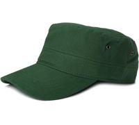 styleBREAKER Cappello Militare Unisex in Cotone Canvas, Berretto con Visiera Curva Regolabile per Uomo e Donna, Stile Pratico e Versatile per Ogni Occasione, Verde Scuro
