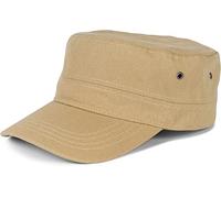 styleBREAKER Cappello Militare Unisex in Cotone Canvas, Berretto con Visiera Curva Regolabile per Uomo e Donna, Stile Pratico e Versatile per Ogni Occasione, Cachi