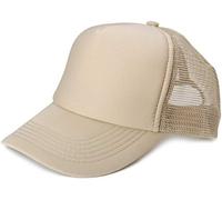 styleBREAKER Cappello Unisex con 5 Pannelli e Inserti in Mesh, Regolabile con Chiusura a clic, Leggero e Traspirante, Ideale per Uomo e Donna, Cachi