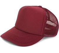 styleBREAKER Cappello Unisex con 5 Pannelli e Inserti in Mesh, Regolabile con Chiusura a clic, Leggero e Traspirante, Ideale per Uomo e Donna, Vino Rosso