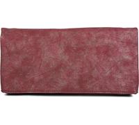 styleBREAKER clutch ripiegabile con design scamosciato a forma di busta, borsa 3-in-1, bretelle, maniglietta, borsa da spalla, donna 02012190, colore:Lampone