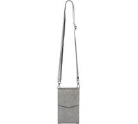 styleBREAKER Mini borsa a tracolla con patta a V e dettaglio in metallo | piccola borsa porta cellulare a tracolla | elegante borsa a tracolla con scomparti per carte per donna,Grigio