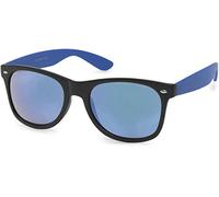 styleBREAKER Occhiali da sole unisex Nerd in plastica UV400 | Occhiali retro, cat. 3, lenti policarbonato 52x42mm, ponte 13mm, aste 135mm. In ustodia e panno.