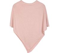 styleBREAKER Poncho donna asimmetrico in maglia fine girocollo,Rosa