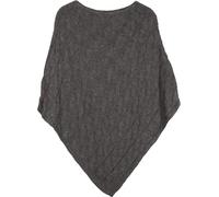 styleBREAKER Poncho Donna trecce,Maglia Grossa | Poncho triangolare, lunghezza schiena 80cm, elastico, taglia unica, tessuto morbido e caldo, senza maniche.