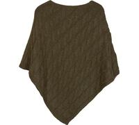 styleBREAKER Poncho Donna trecce,Maglia Grossa | Poncho triangolare, lunghezza schiena 80cm, elastico, taglia unica, tessuto morbido e caldo, senza maniche.
