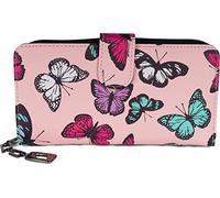 styleBREAKER Portafoglio donna farfalla vintage,Rosé